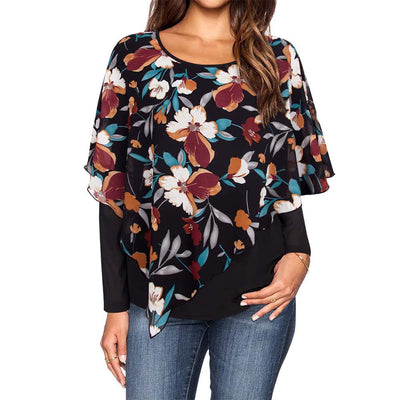 Double-Layered Casual Comfy Blouse freeshipping - Timeson