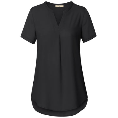 Timeson Black Blouses for Women,Professional Office Clothes for