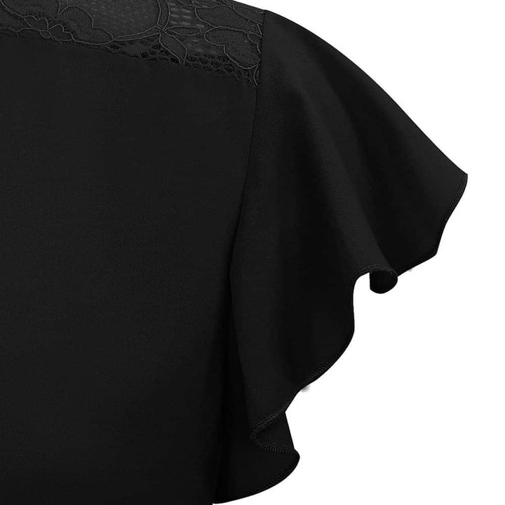 V Neck Short Sleeve Chiffon Shirts freeshipping - Timeson