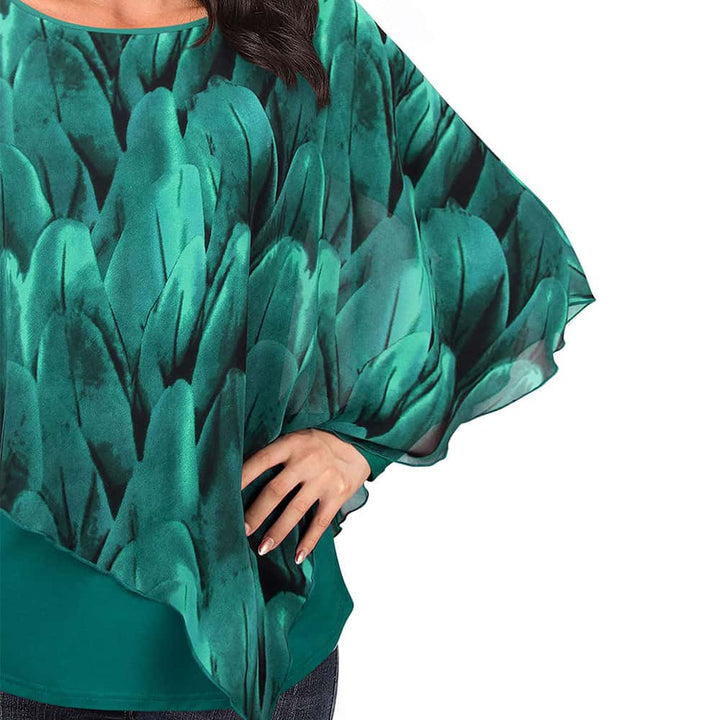 Double-Layered Casual Comfy Blouse freeshipping - Timeson