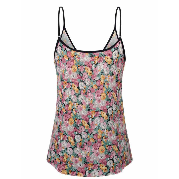 Timeson V Neck Floral Tank Top freeshipping - Timeson