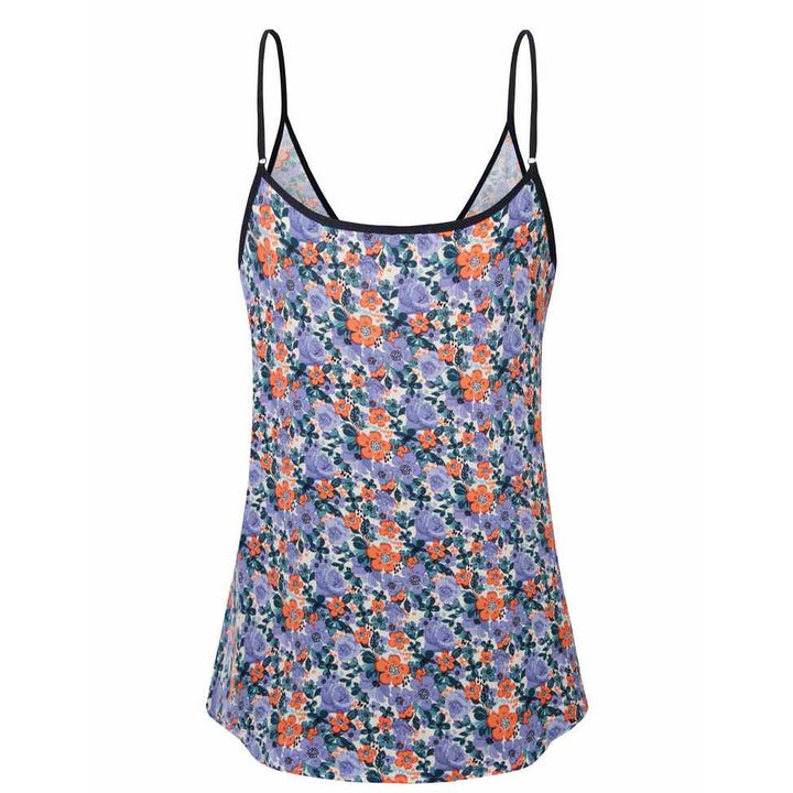Timeson V Neck Floral Tank Top freeshipping - Timeson