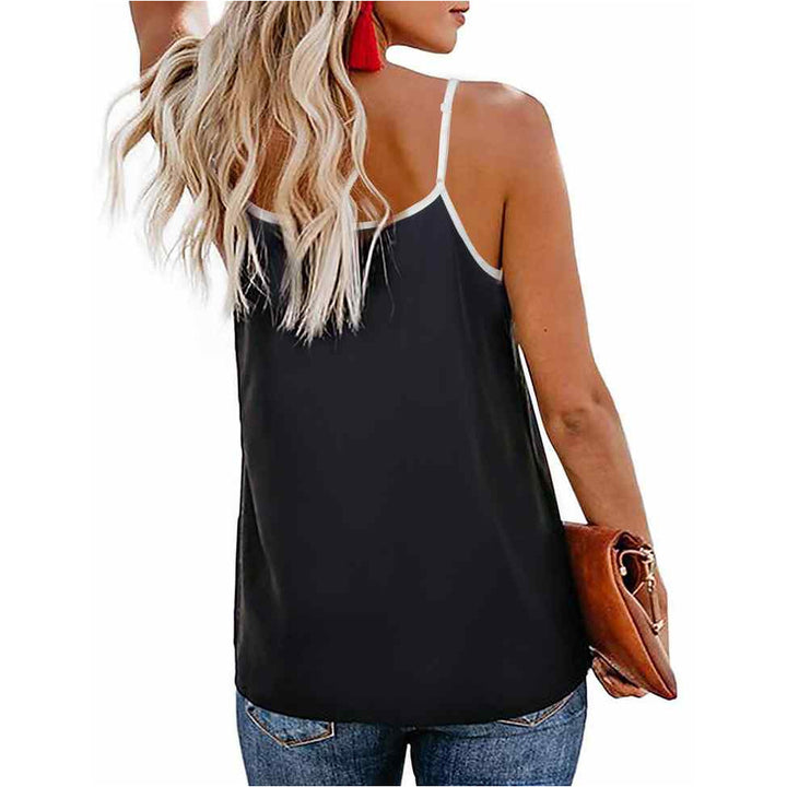 Timeson V Neck Floral Tank Top freeshipping - Timeson