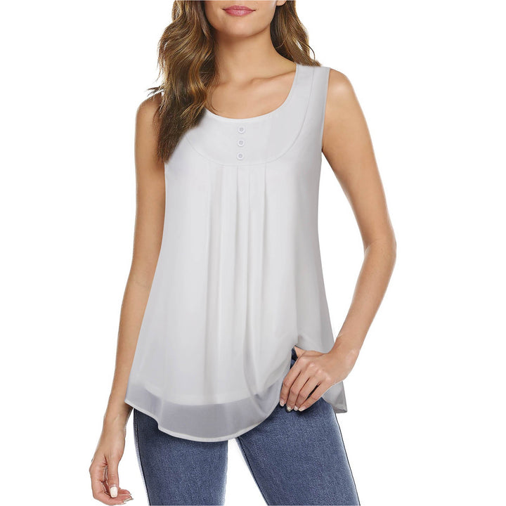 Double Layer Summer Blouse freeshipping - Timeson